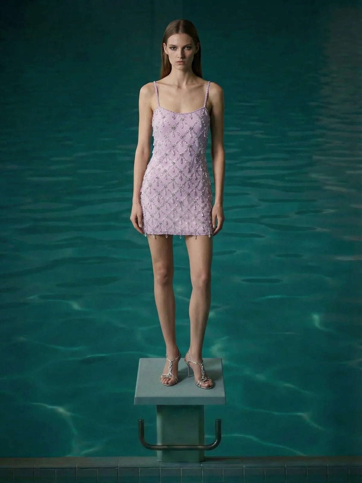 Arabella Hand Beaded Crystal Dress