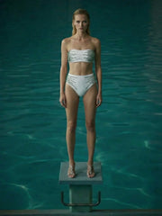 Ophelia Hand Embroidered Bikini Bottom White
