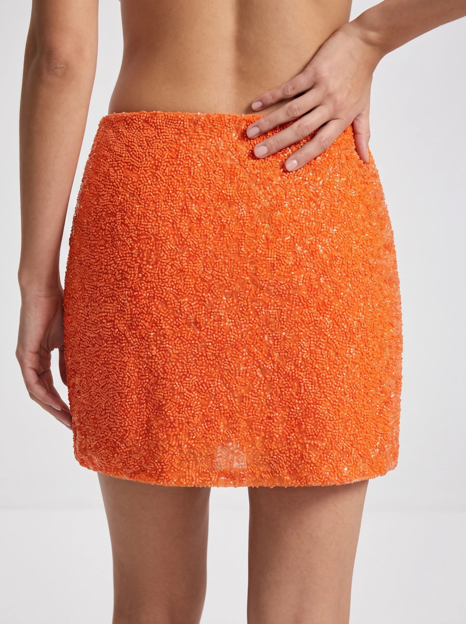 Marie Hand Beaded Premium Co-Ord Mini Skirt