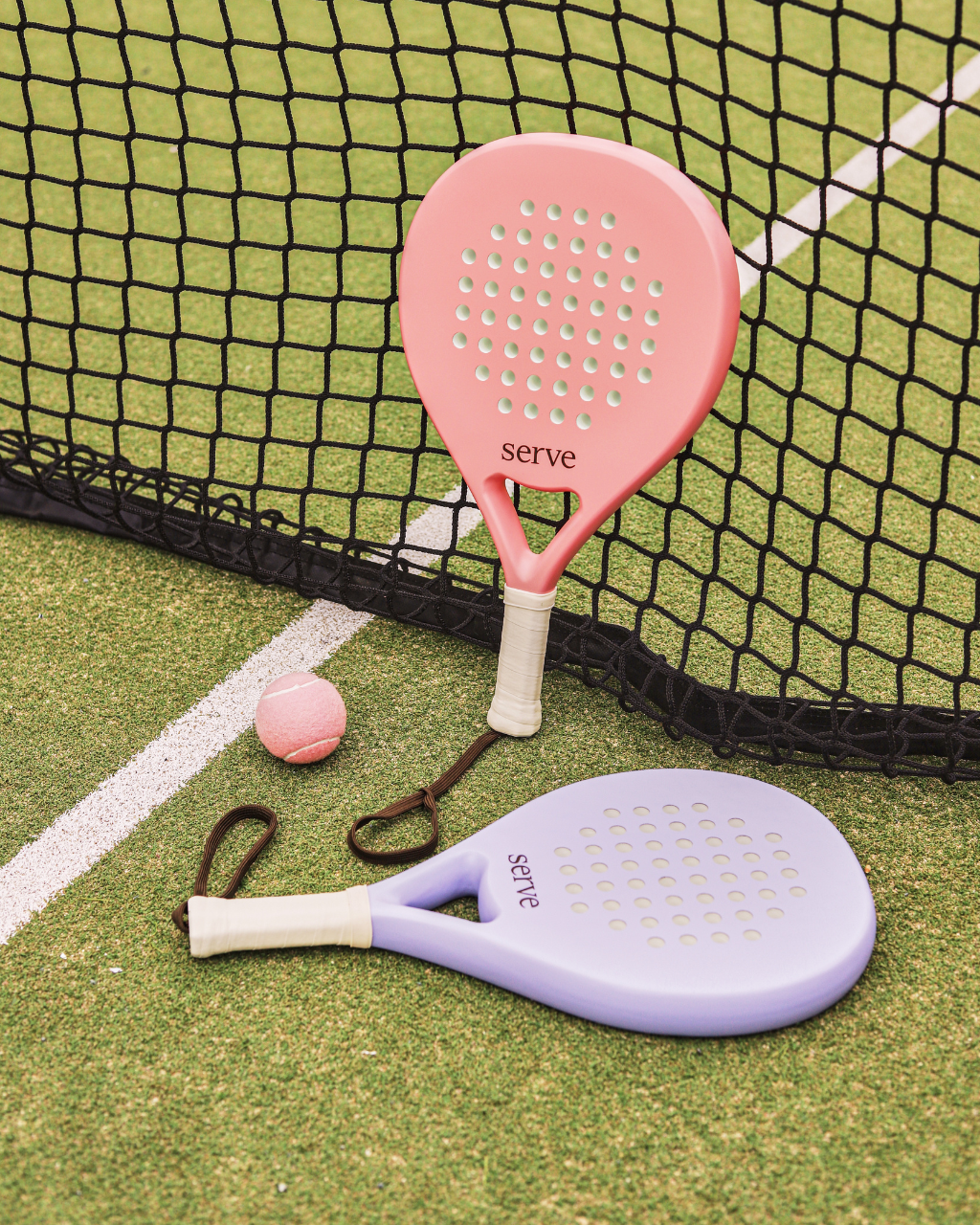 Pastel Peach Padel Racquet