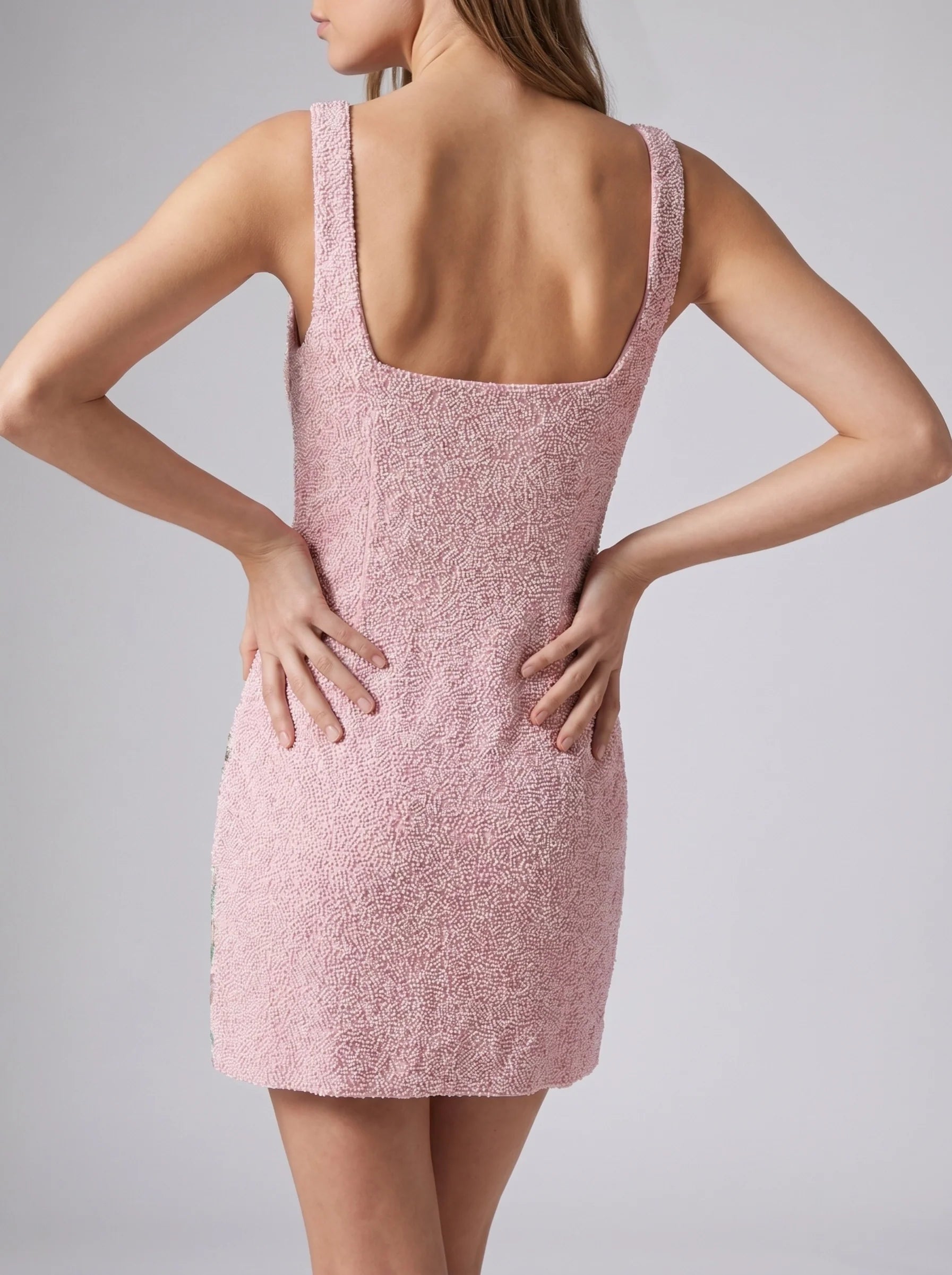 Tropica Pink Mini Dress