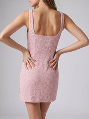 Tropica Pink Mini Dress