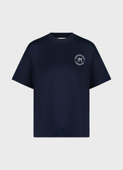 Short Sleeve T-Shirt - Navy Blue/Ivory