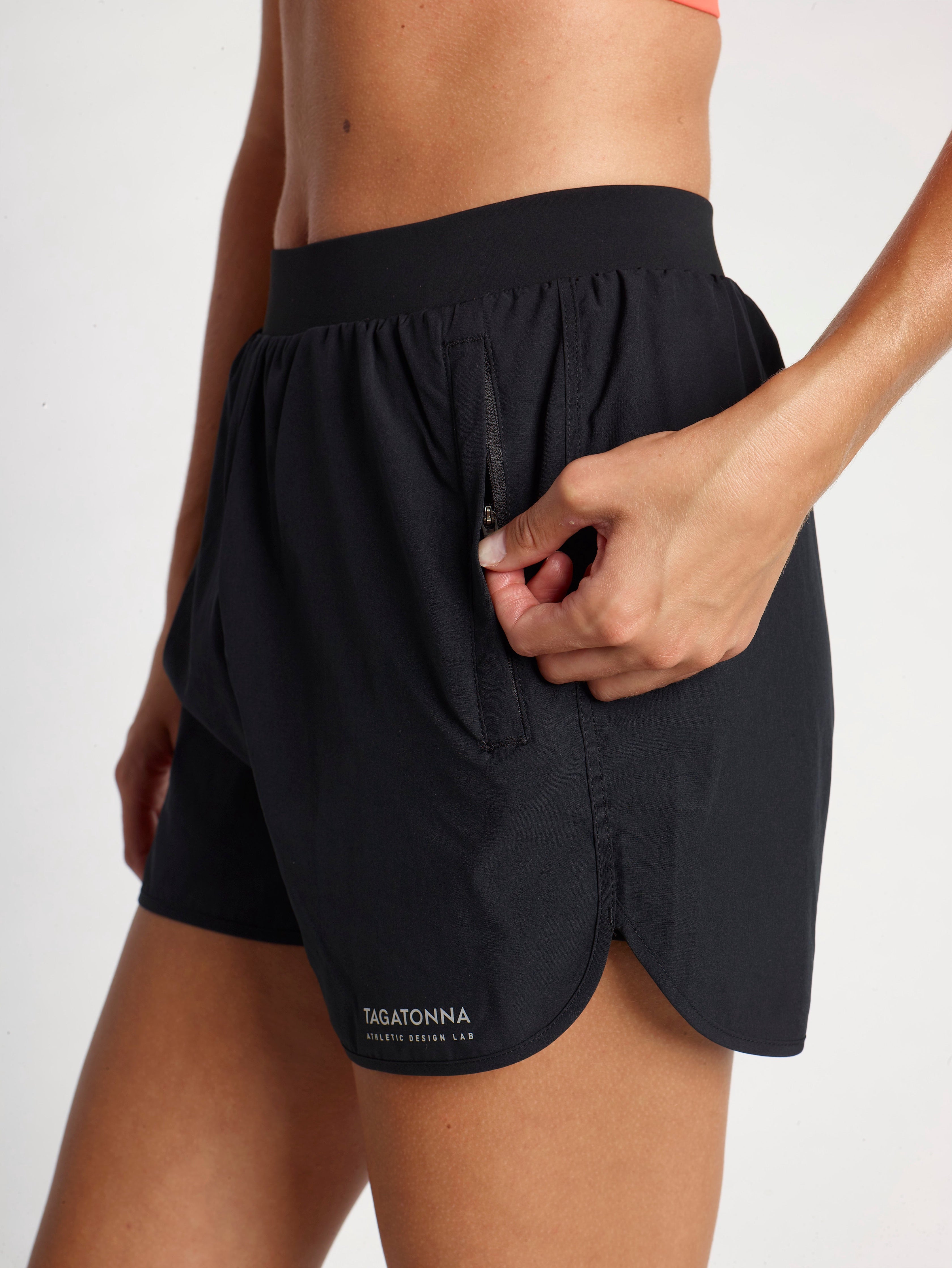 TAGATONNA 2-in-1 Running Shorts - Black