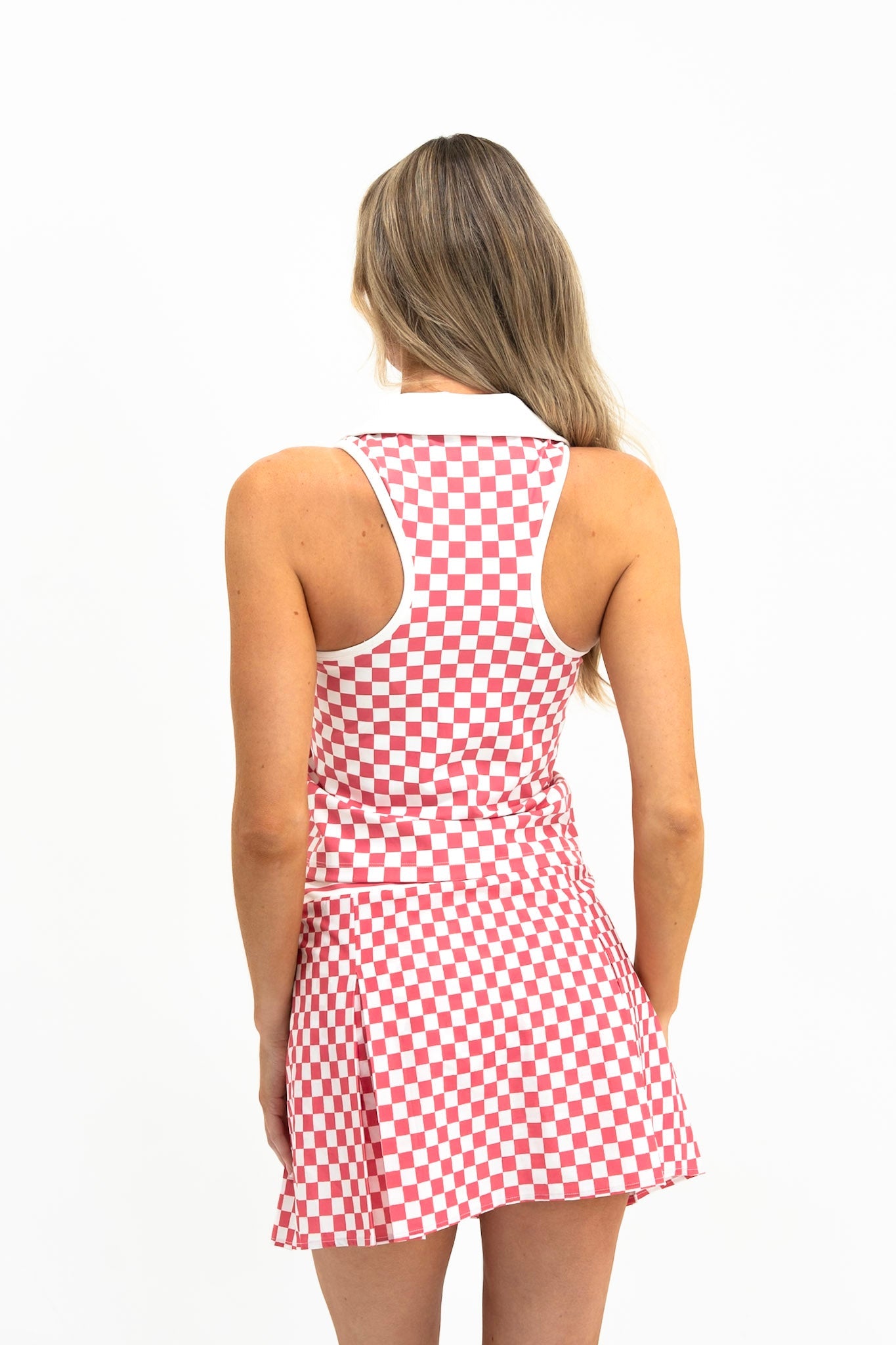Clubhouse Check Polo | Pink