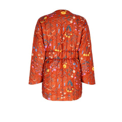 KIMONO REVERSIBLE - FLAT WHITE BROWN PUFFER