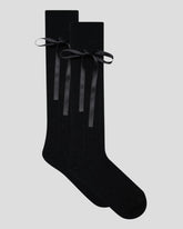 Prima Cotton With Satin Ribbon Socks