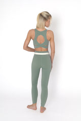 YOGAFLOW REVERSIBLE SPORTS BRA MEDIUM SUPPORT DUO SOFT SAGE