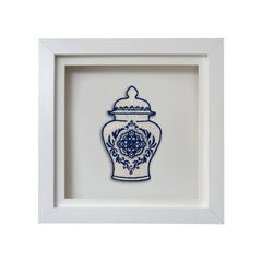 Ginger Jar #4 Embroidered Art Work