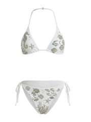 Coraline Embellished Triangle Bikini Bottom