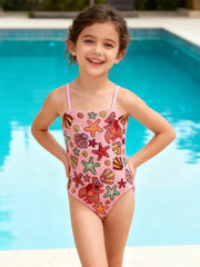Oceanus | Disney Kids Under the Sea Fuschia Swimsuit