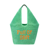 Green Full of Shit Oversized Bag