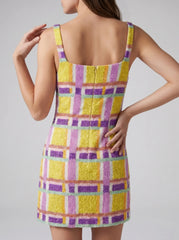 Candy-Stripe Mini Dress