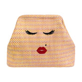 Beautiful Lady Pink Beach Clutch