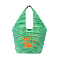 Green Full of Shit Oversized Bag