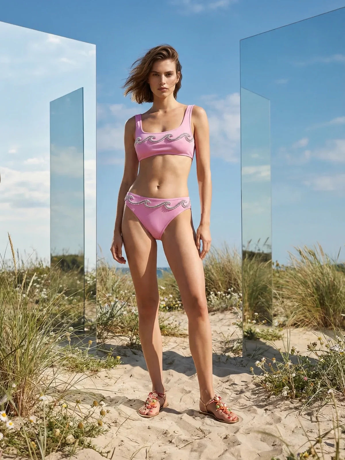 Wave Bikini Bottom Multi Color