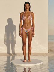 Coral Starfish Pink Bikini Top