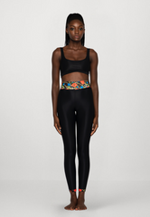 High-Waist Sculpt Leggings - Luxe Poppies