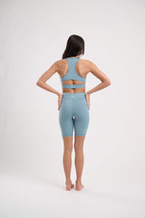 Iris Wrap Shorts Sky Blue