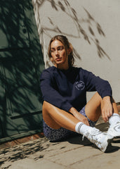 Palmaire Navy & White Printed Shorts