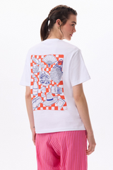 PICNIC OVERSIZE T-SHIRT - WHITE