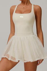 ZIA Transparent Skirt Material Padel Dress