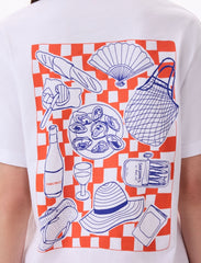 PICNIC OVERSIZE T-SHIRT - WHITE