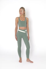 YOGAFLOW WRAP WAIST LEGGINGS DUO SOFT SAGE