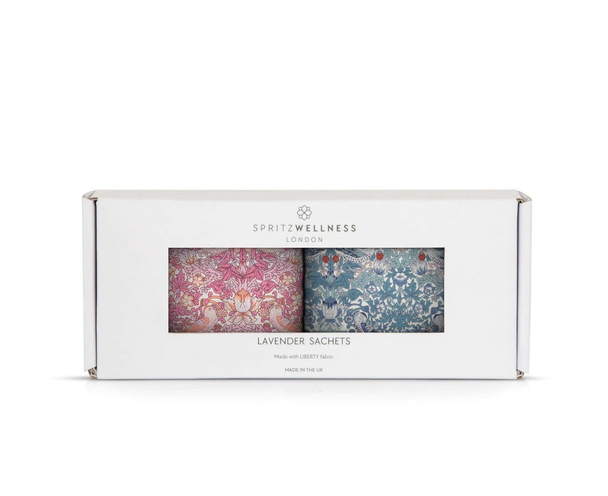 Lavender Sachets - Strawberry Thief Spring & Light Pink
