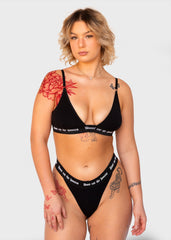 DONT EAT the HOMIES BAMBOO TRIANGLE BRA