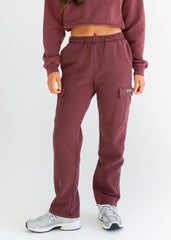 COZY FLEECE CARGO SWEATPANT