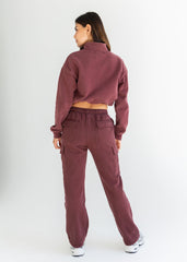 COZY FLEECE CARGO SWEATPANT