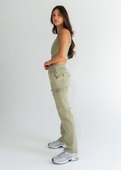 COZY FLEECE CARGO SWEATPANT