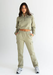 COZY FLEECE CARGO SWEATPANT