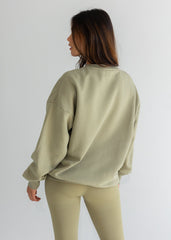 EMBROIDERED SLOGAN SWEATSHIRT