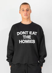EMBROIDERED SLOGAN SWEATSHIRT