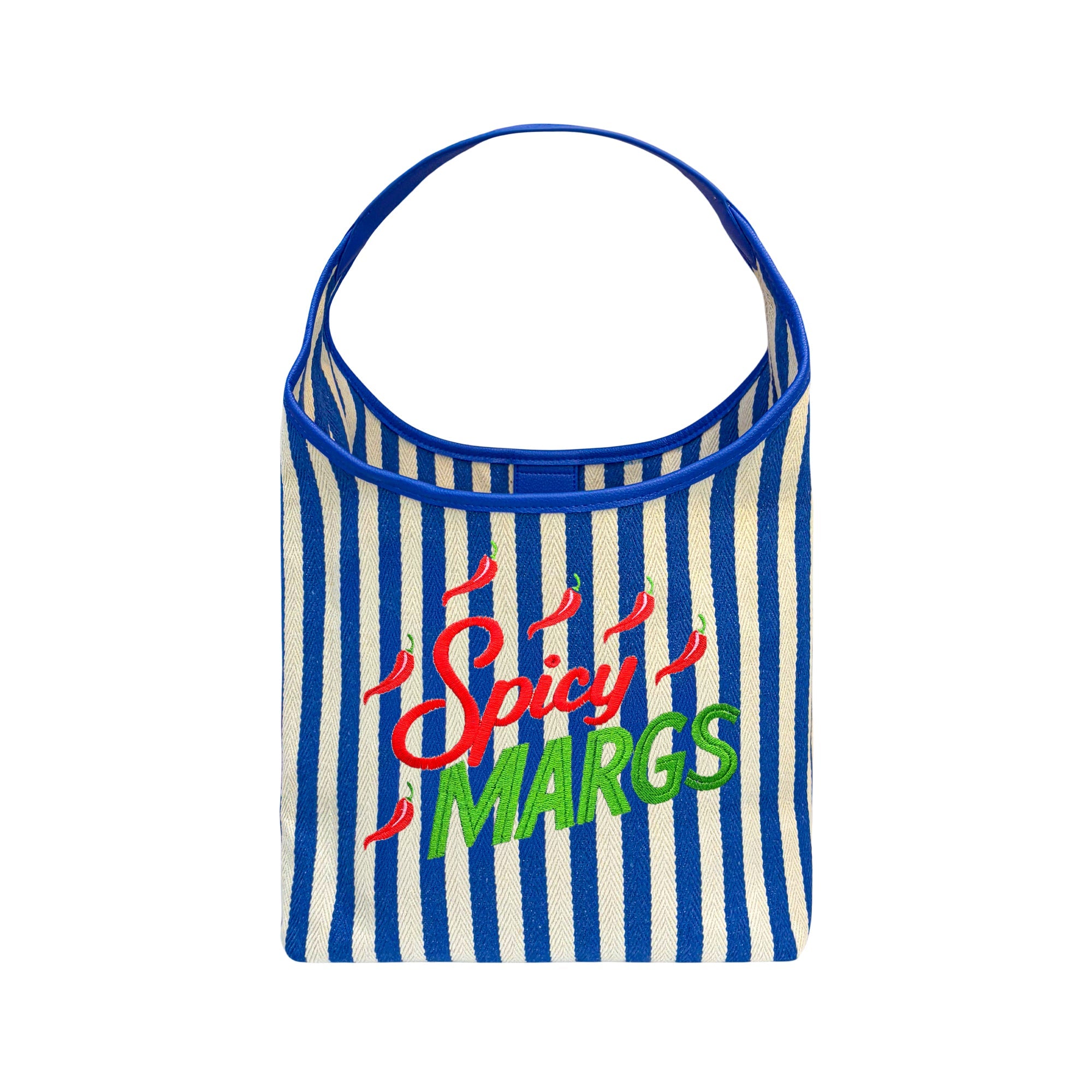 Blue Spicy Margs Striped Bag