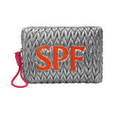 Silver SPF Cosmetic Bag