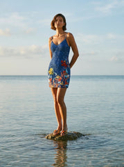 Disney | Oceanus Neptune Thin Strap Dress in Navy