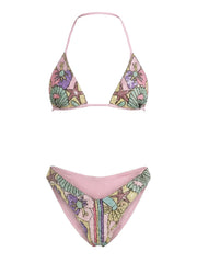Talia Hand Embroidered Multi Colour Bikini Top