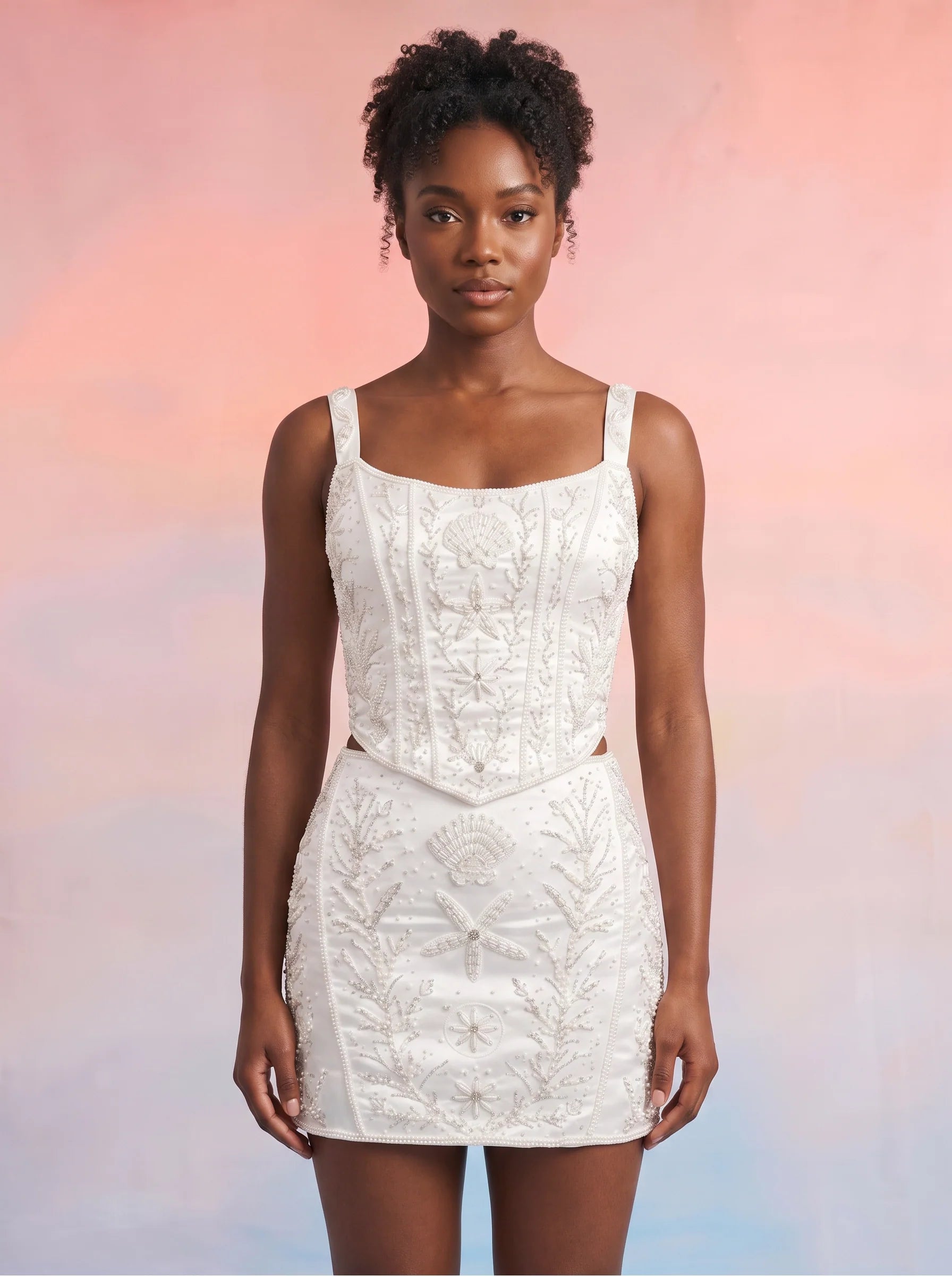 White Starfish Co-Ord Skirt