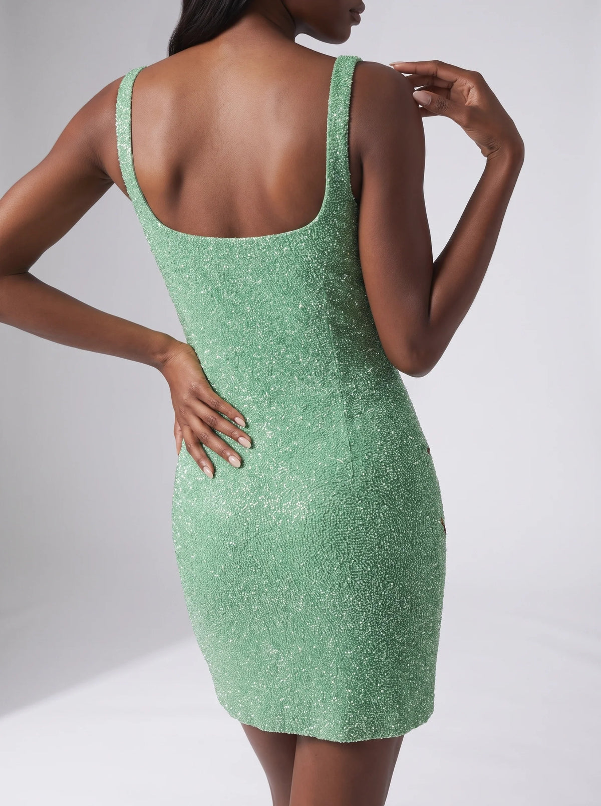 St. Barth Hand-Beaded Crystal Dress