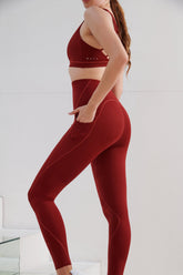 AirRise Perform Pocket Legging - Wine Red