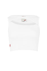 Free Heaven Rib Crop Tank Top - Blanc De Blanc