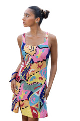 Boston Vibrant Hand-Beaded Dress