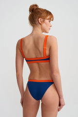 BAGUETTE BIKINI TOP - MARITIME NAVY