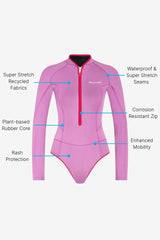 Horizonia Yulex® Springsuit Wetsuit ― Pink