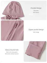 Women Fitness Zip Jacket