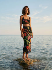 La Noche Beaded Co-Ord Skirt Black Christina Milian