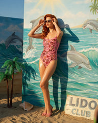 Disney | Oceanus Shell Swimsuit Pink in Stock